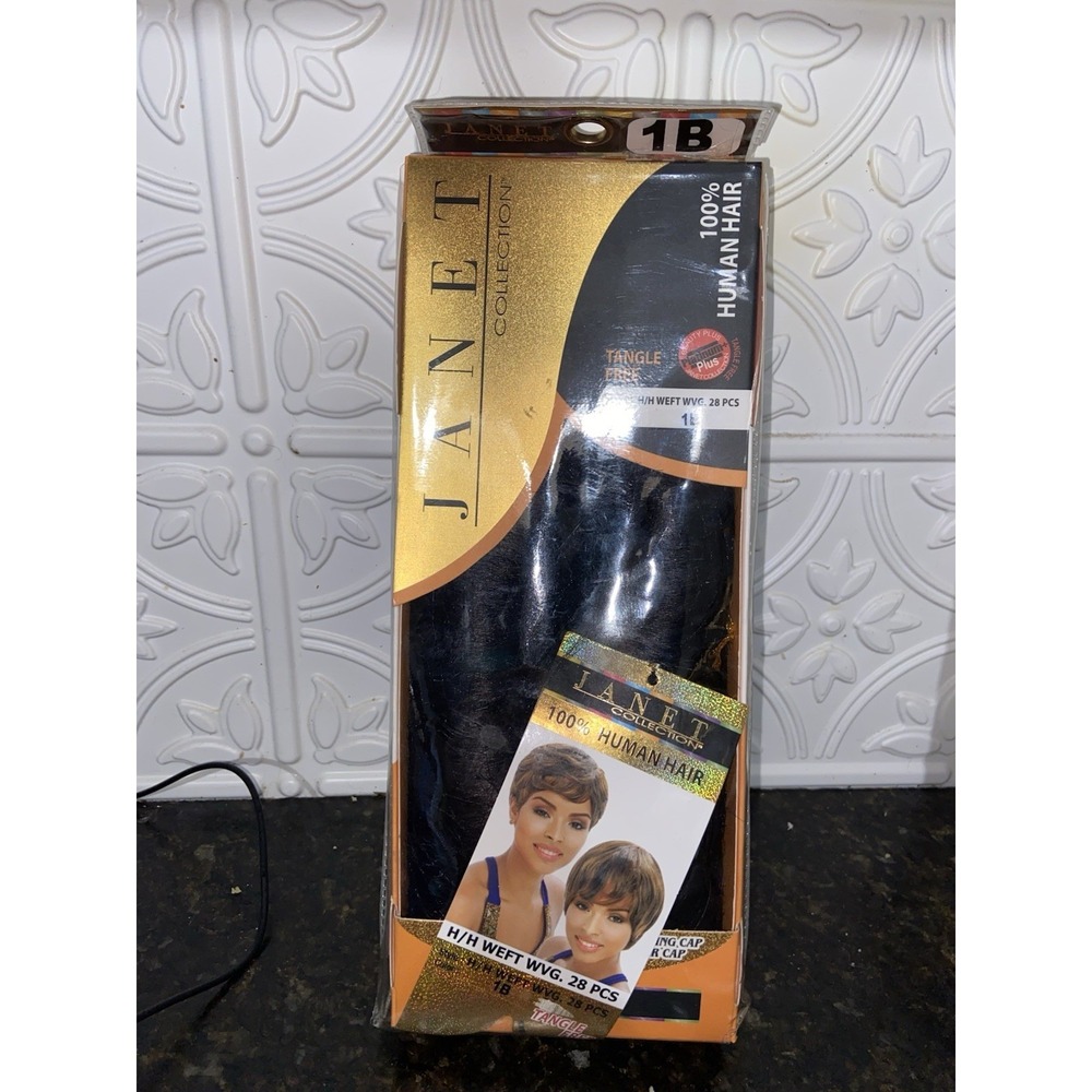 Janet Collection Human Hair Style H/H Weft WVG 28Pcs